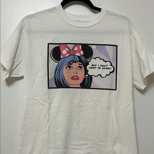 Disney World Tee with Cartoon Print